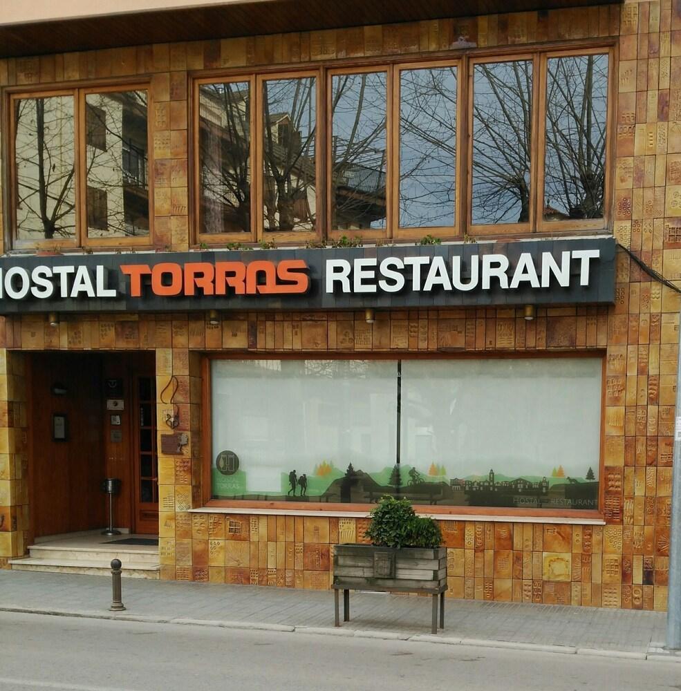Hostal Torras Sant Hilari Sacalm Exteriör bild